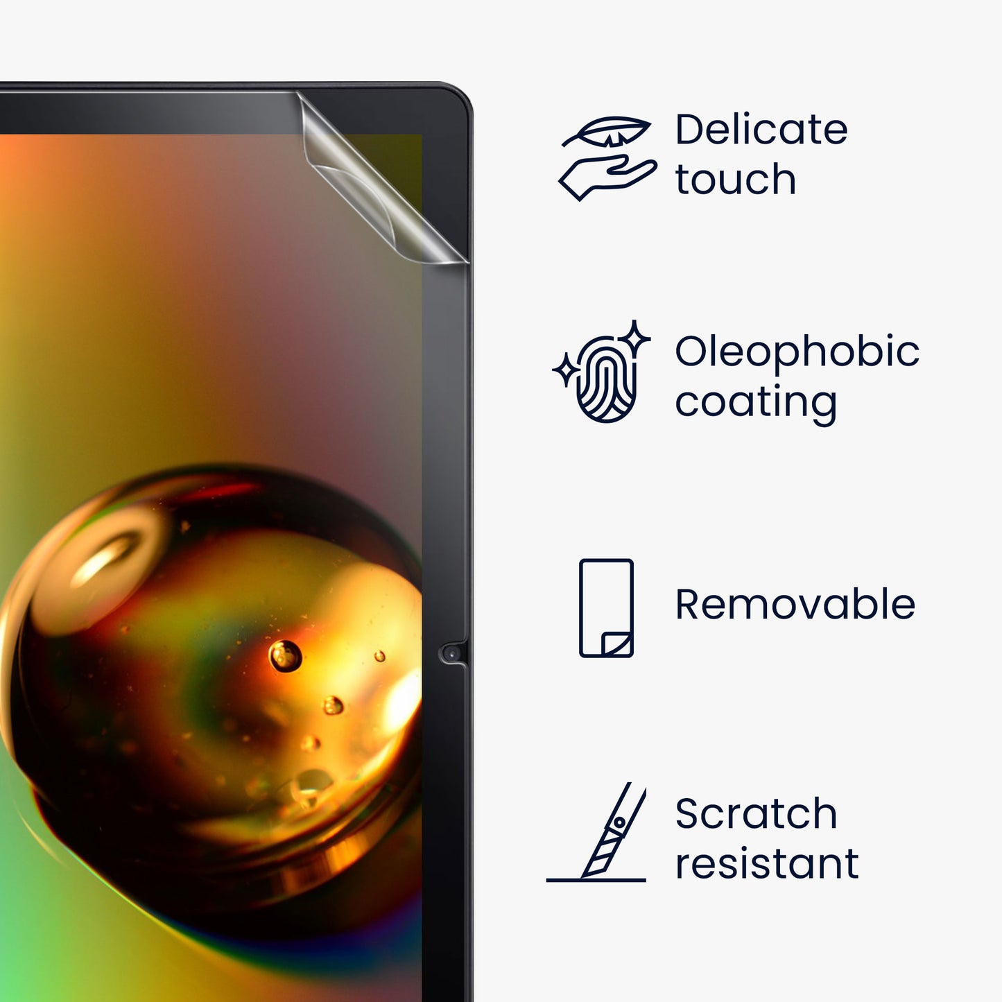 2x Folie kompatibel mit Acer Iconia Tab M10