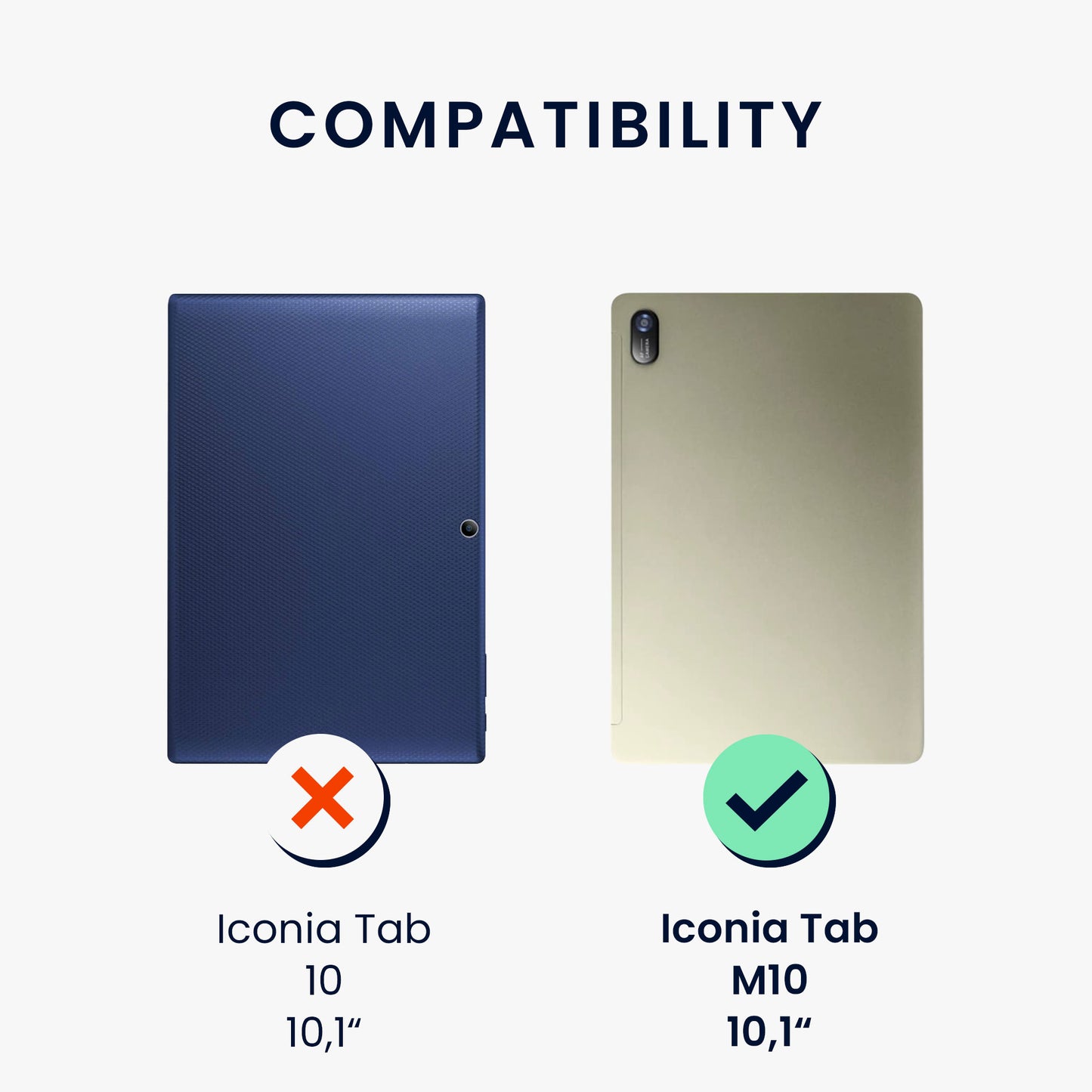 2x Folie kompatibel mit Acer Iconia Tab M10