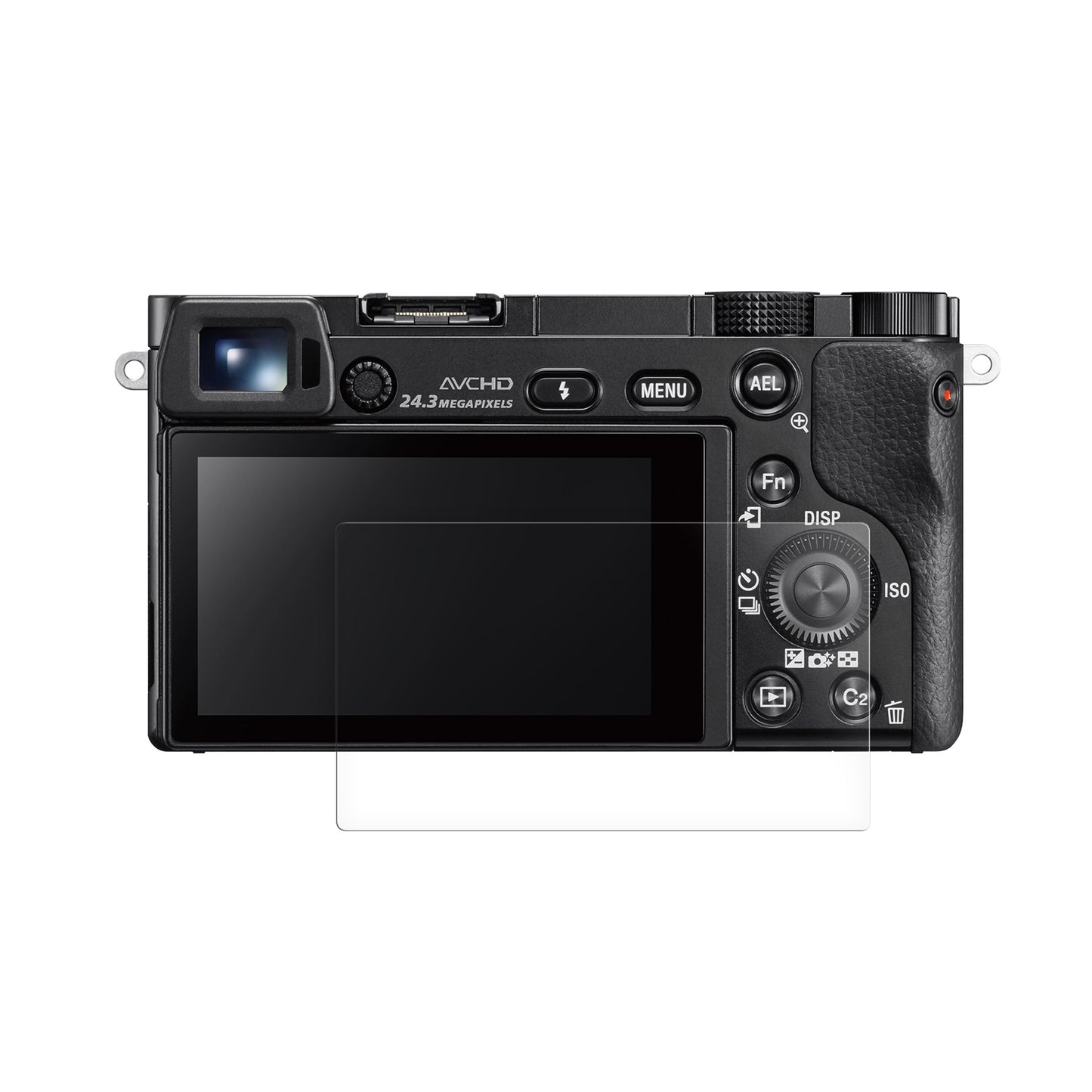 kwmobile Screen Schutzfolie kompatibel mit Sony Alpha 600 Kamera Display Folie - Fotoapparat Full Screen Protector