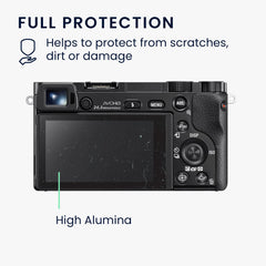 kwmobile Screen Schutzfolie kompatibel mit Sony Alpha 600 Kamera Display Folie - Fotoapparat Full Screen Protector
