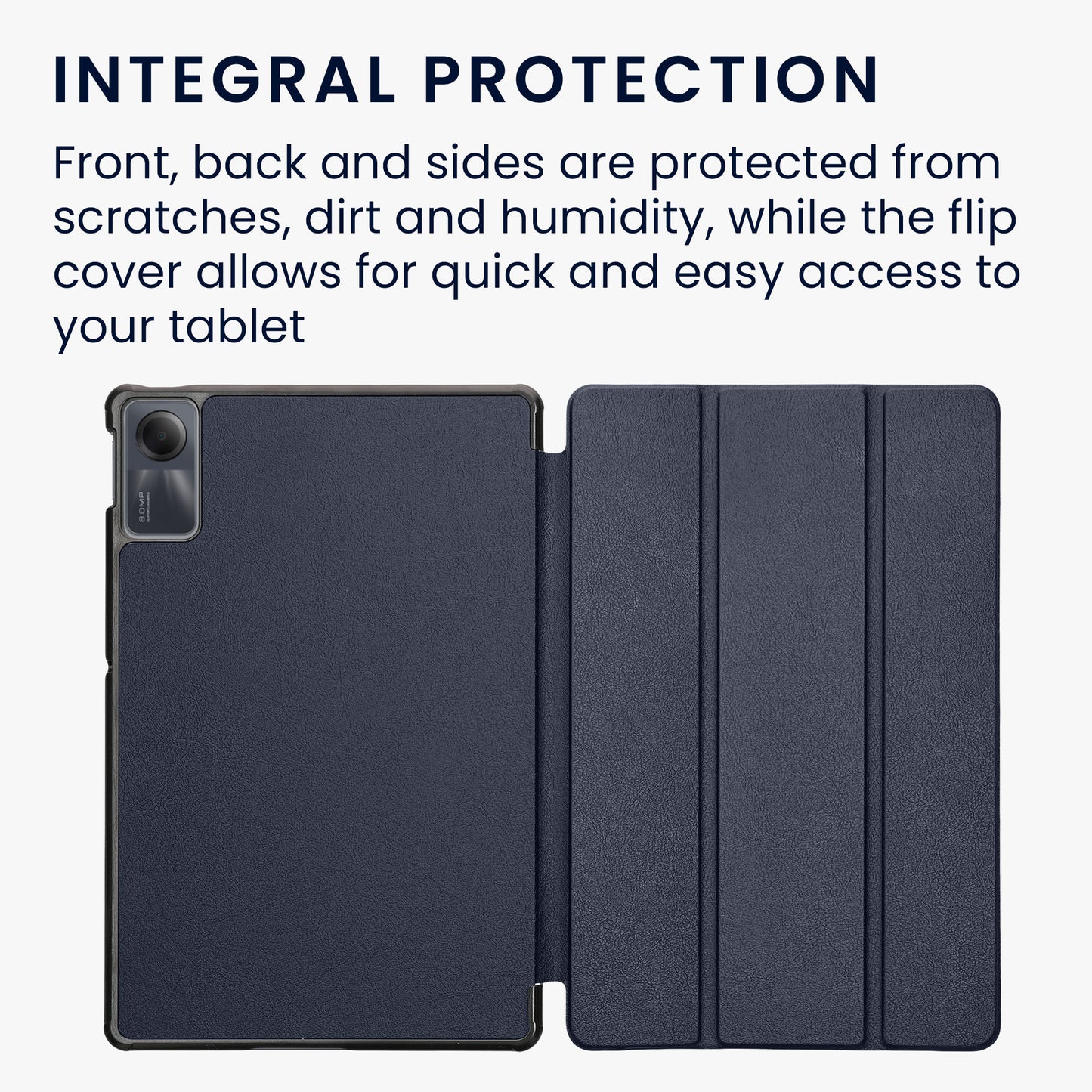 kwmobile Hülle kompatibel mit Xiaomi Redmi Pad SE - Smart Cover Tablet Case Schutzhülle - Stand