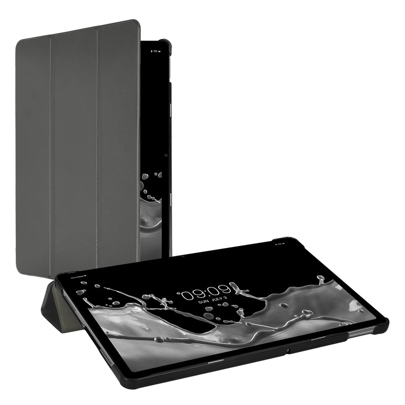 kwmobile Hülle kompatibel mit Xiaomi Redmi Pad SE - Smart Cover Tablet Case Schutzhülle - Stand - in Anthrazit Anthrazit  