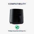 kwmobile Hülle kompatibel mit Philips Essential Airfryer XL Schutzhülle - Heißluft Fritteuse Abdeckhaube Case