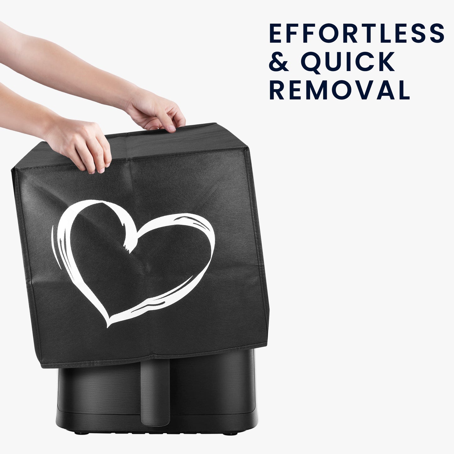 kwmobile Hülle kompatibel mit Philips Essential Airfryer L Schutzhülle - Heißluft Fritteuse Abdeckhaube Case