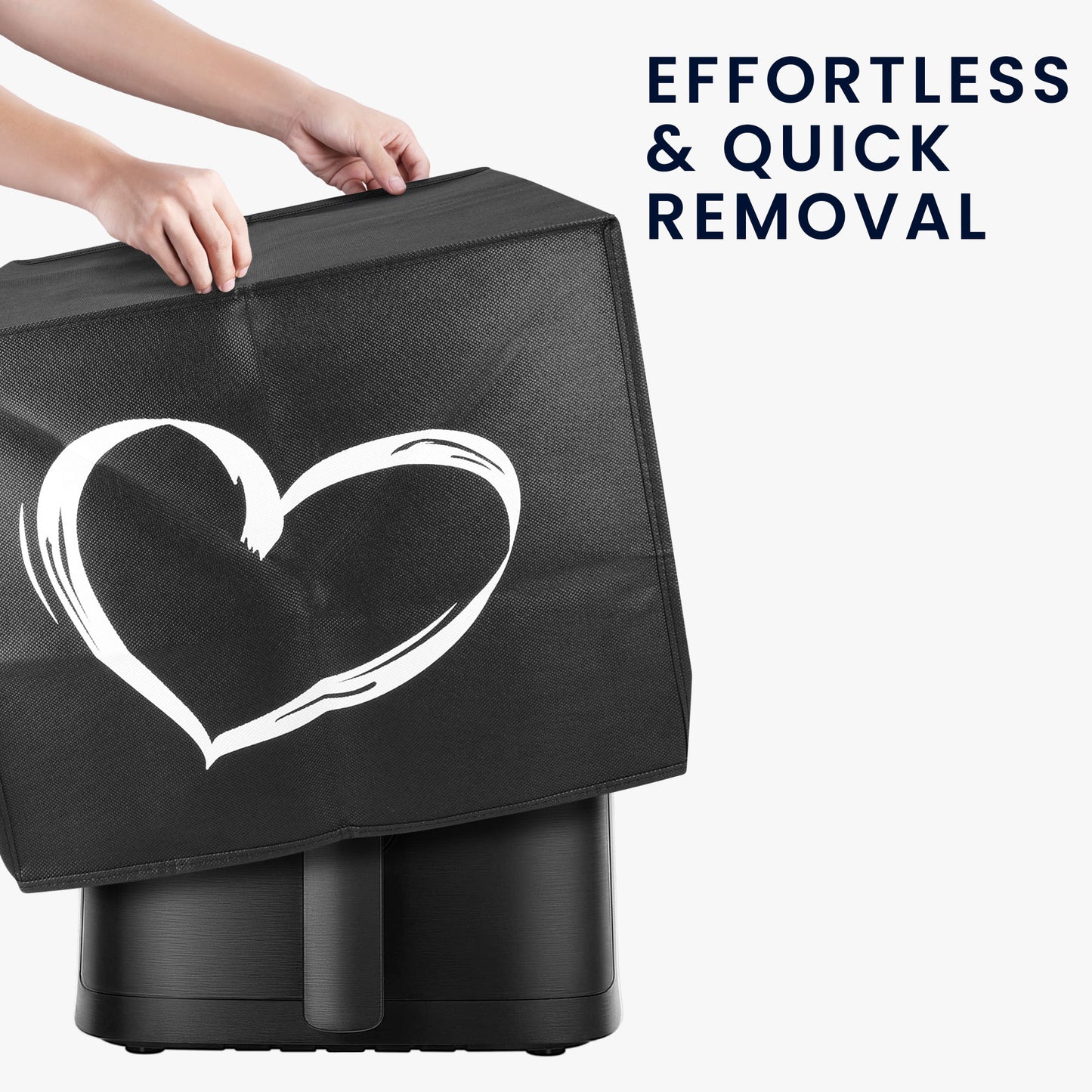 kwmobile Hülle kompatibel mit Cosori Air Fryer 5.5L XXL Schutzhülle - Heißluft Fritteuse Abdeckhaube Case