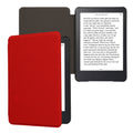 kwmobile Hülle kompatibel mit Amazon Kindle (2022/2024) - Nylon eReader Schutzhülle Cover Case - Rot Rot  