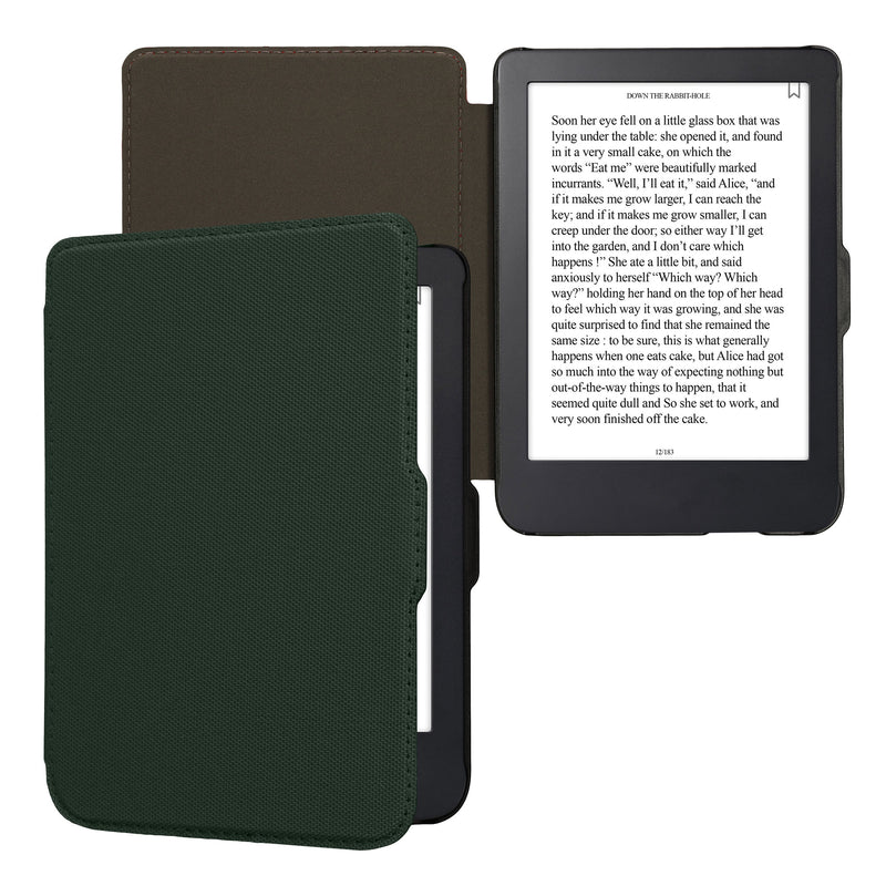 kwmobile Hülle kompatibel mit Kobo Clara 2E / Tolino Shine 4 - Nylon eReader Schutzhülle Cover Case - Petrol Petrol  