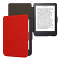kwmobile Hülle kompatibel mit Kobo Clara 2E / Tolino Shine 4 - Nylon eReader Schutzhülle Cover Case - Rot Rot  
