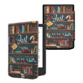kwmobile Klapphülle kompatibel mit Pocketbook Verse / Verse Lite / Verse Pro / Color / Vivlio Light/Light HD Hülle - eReader Case - Bibliothek Motto Mehrfarbig Mehrfarbig  [dsg01]