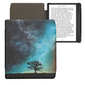 kwmobile Schutzhülle für Pocketbook Era / Era Color Hülle - eReader Flip Case mit Auto Sleep Funktion - Galaxie Baum Wiese
