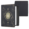 kwmobile Klapphülle kompatibel mit Pocketbook Era / Era Color Hülle - eReader Case - Tarot Karten Dunkelblau Gelb Schwarz Dunkelblau  [dsg07]