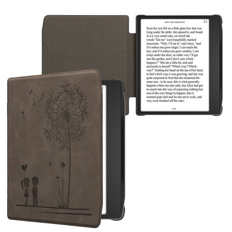 kwmobile Schutzhülle für Pocketbook Era / Era Color Hülle - eReader Case aus Kunstleder mit Auto Sleep Funktion - Pusteblume Love