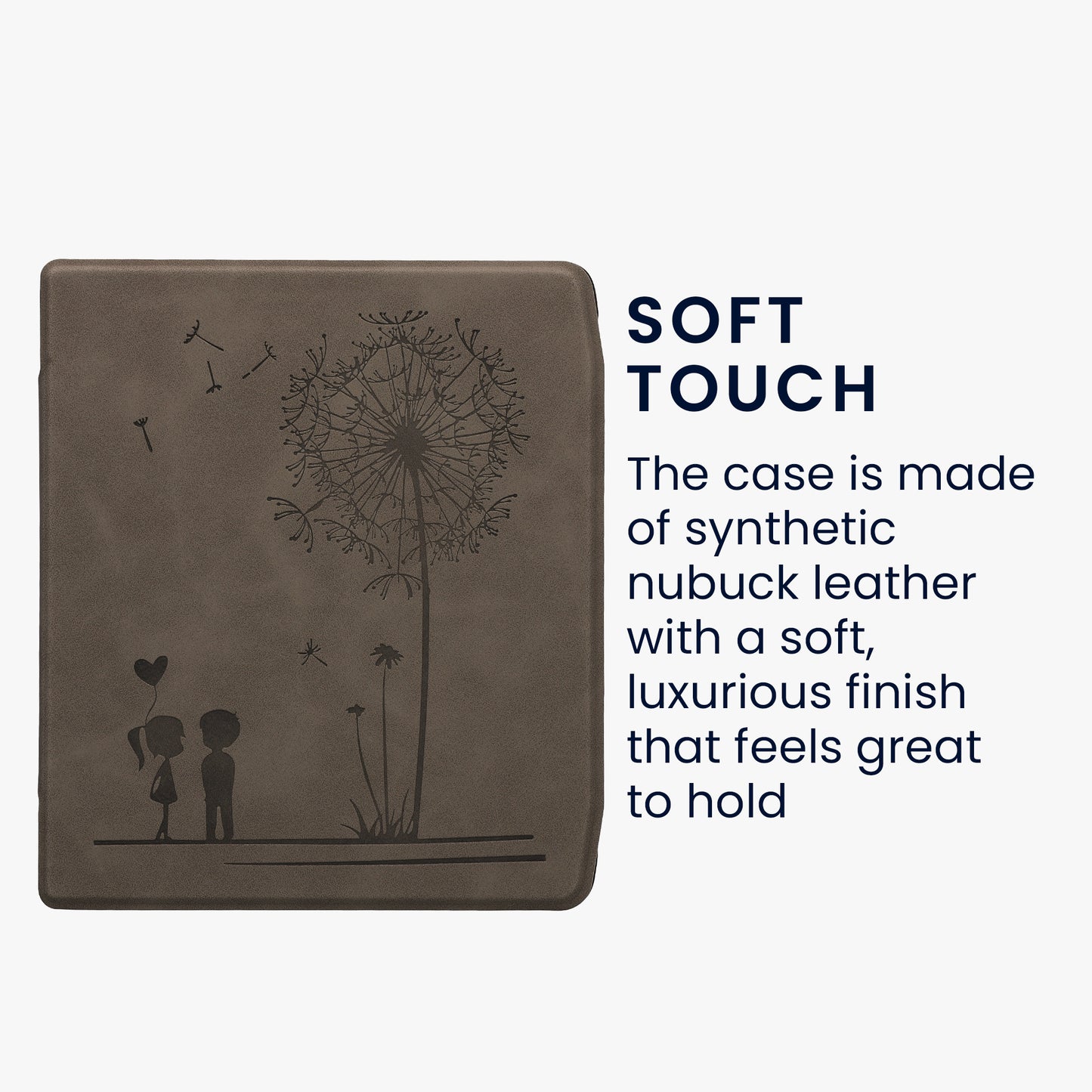 kwmobile Schutzhülle für Pocketbook Era / Era Color Hülle - eReader Case aus Kunstleder mit Auto Sleep Funktion - Pusteblume Love