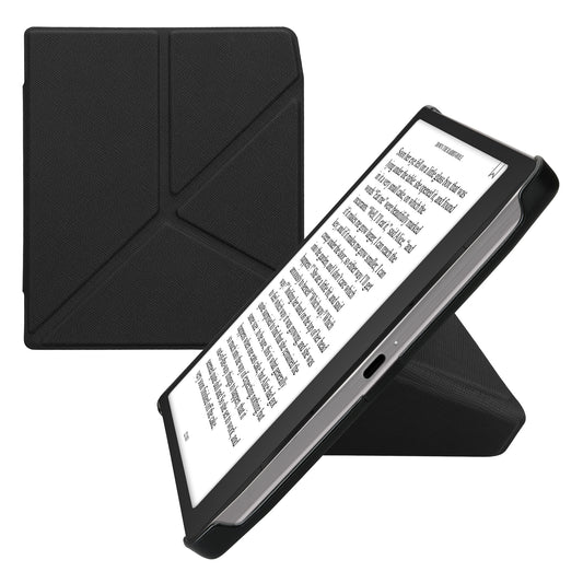 kwmobile Hülle kompatibel mit Pocketbook Era / Era Color Hülle - Kunstleder Case - eReader Schutzhülle - Cover Schwarz Schwarz  