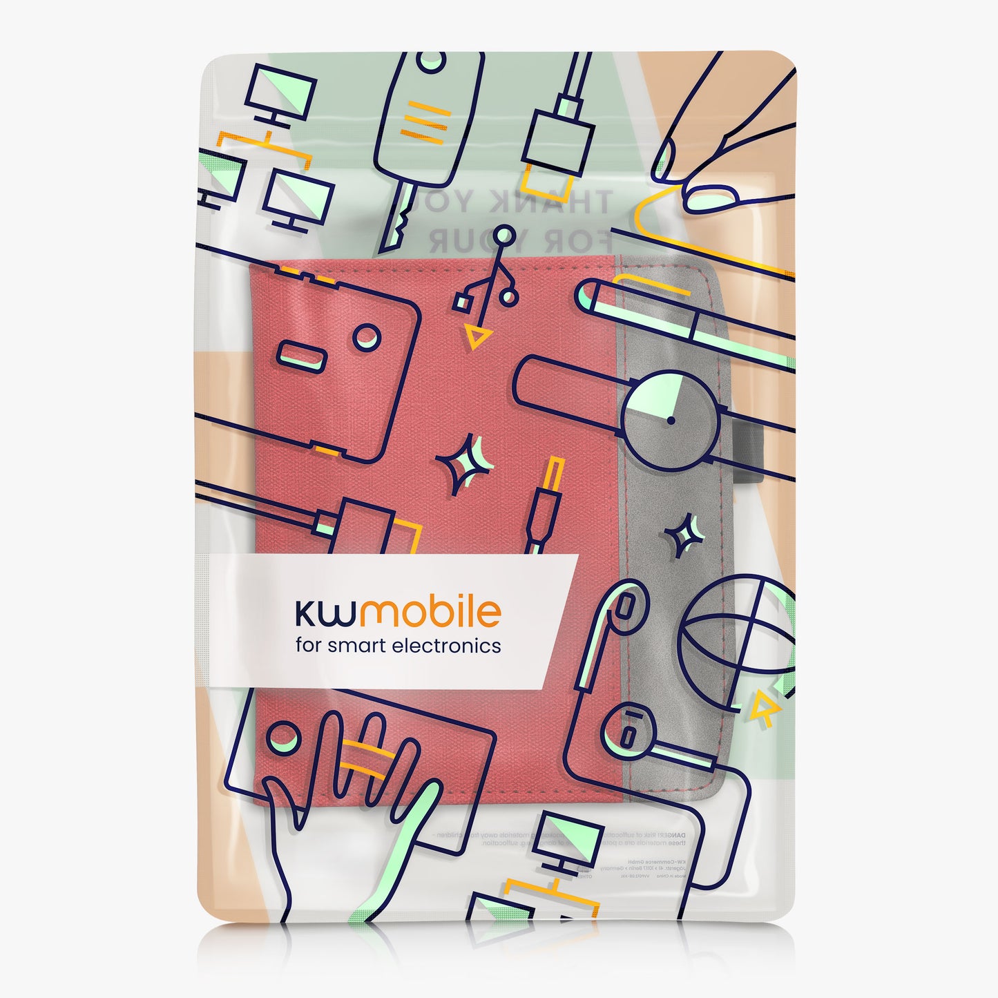 kwmobile Hülle kompatibel mit Pocketbook Era / Era Color Hülle - Flip Case mit Handschlaufe - Cover