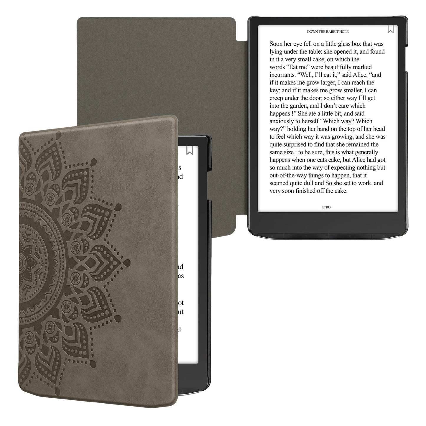 kwmobile Schutzhülle für Pocketbook InkPad 4 / Color 3 / Color 2 / Vivlio InkPad 4 / InkPad Color 3 Hülle - eReader Case aus Kunstleder mit Auto Sleep Funktion