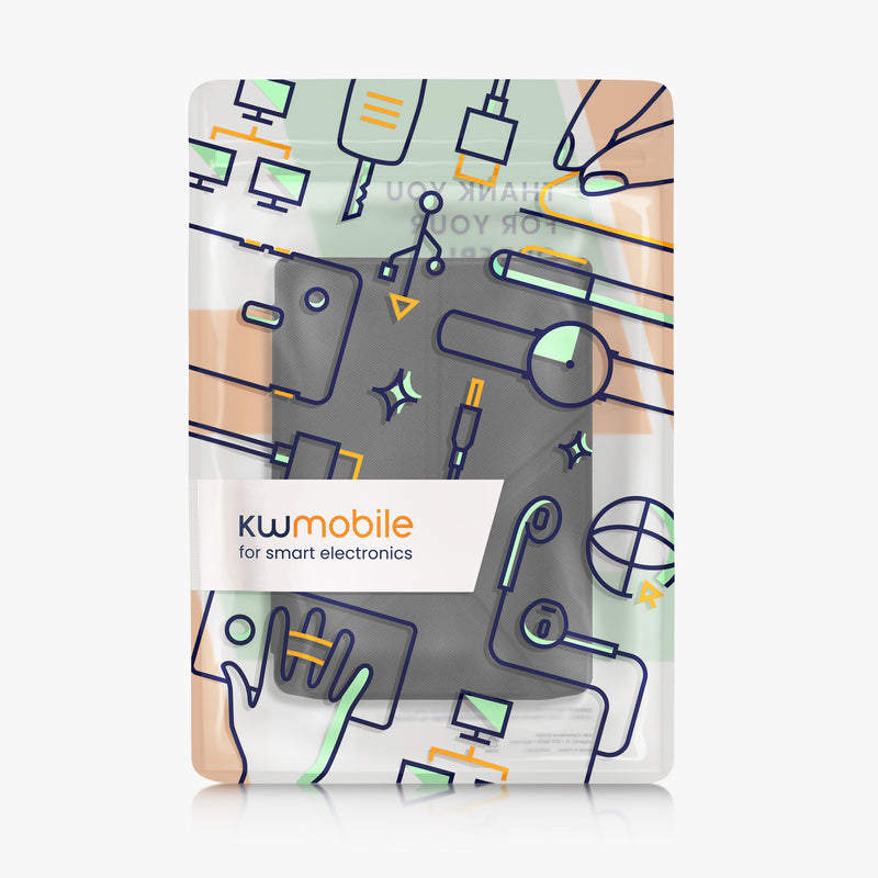 kwmobile Schutzhülle für Pocketbook InkPad 4 / Color 3 / Color 2 / Vivlio InkPad 4 / InkPad Color 3 Hülle - Case - eReader Klapphülle mit Auto Sleep Funktion - Cover mit Ständer