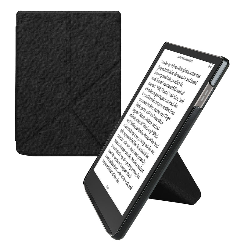 kwmobile Hülle kompatibel mit Pocketbook InkPad 4 / Color 3 / Color 2 / Vivlio InkPad 4 / InkPad Color 3 Hülle - Kunstleder Case - eReader Schutzhülle - Cover Schwarz Schwarz  