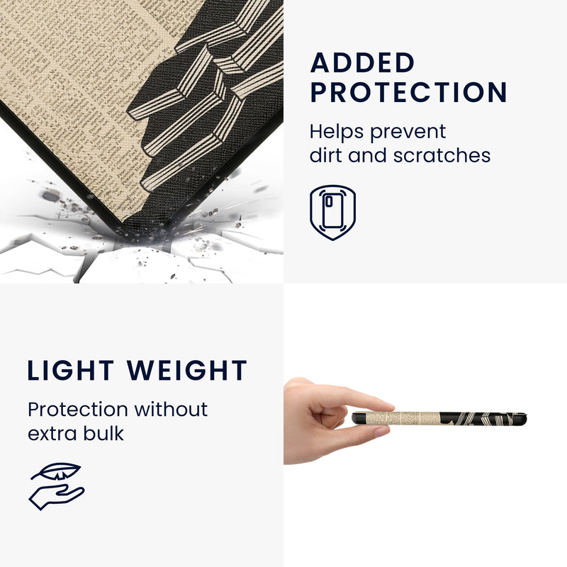 kwmobile Schutzhülle für Kobo Kobo Libra Colour / Tolino Vision Color Hülle - eReader Flip Case mit Auto Sleep Funktion