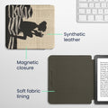 kwmobile Schutzhülle für Kobo Kobo Libra Colour / Tolino Vision Color Hülle - eReader Flip Case mit Auto Sleep Funktion