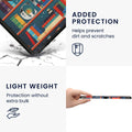 kwmobile Schutzhülle für Amazon Kindle Scribe (2022/2024) Hülle - eReader Flip Case mit Auto Sleep Funktion - Bibliothek Motto