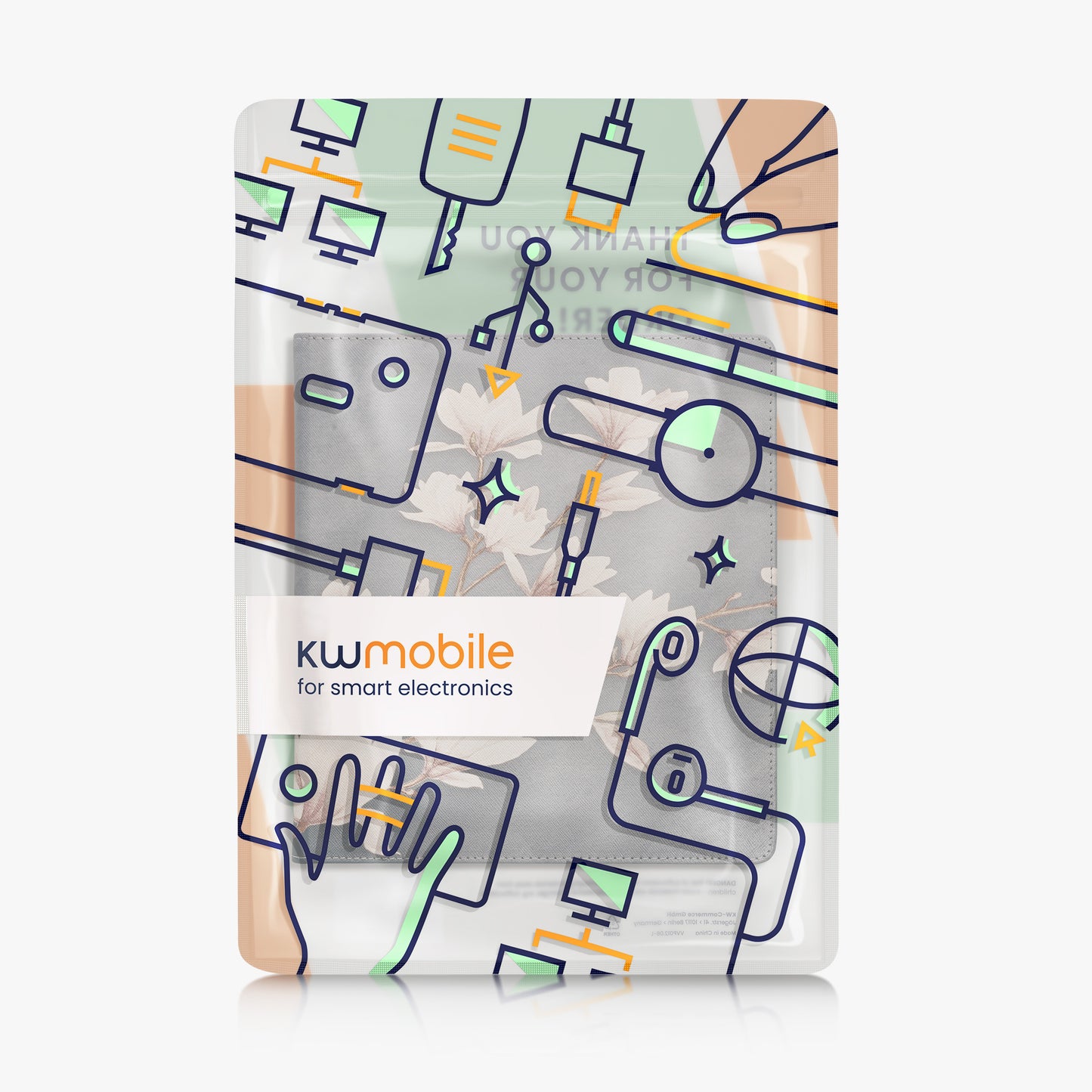 kwmobile Schutzhülle für Amazon Kindle Scribe (2022/2024) Hülle - eReader Flip Case mit Handschlaufe und Auto Sleep Funktion