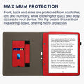 kwmobile Hülle kompatibel mit Amazon Kindle Scribe (2022/2024) Hülle - Flip Case mit Handschlaufe - Cover