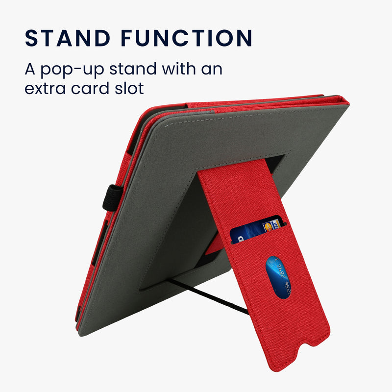 kwmobile Hülle kompatibel mit Amazon Kindle Scribe (2022/2024) Hülle - Flip Case mit Handschlaufe - Cover