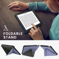 kwmobile Schutzhülle für Kobo Kobo Libra Colour / Tolino Vision Color Hülle - Kunstleder Case - eReader Klapphülle mit Auto Sleep Funktion - Cover mit Ständer