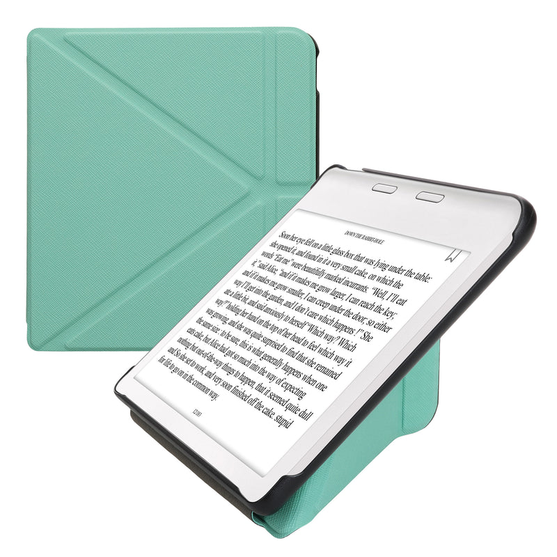 kwmobile Hülle kompatibel mit Kobo Kobo Libra Colour / Tolino Vision Color Hülle - Kunstleder Case - eReader Schutzhülle - Cover Mintgrün Mintgrün  