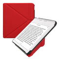 kwmobile Hülle kompatibel mit Kobo Kobo Libra Colour / Tolino Vision Color Hülle - Kunstleder Case - eReader Schutzhülle - Cover Dunkelrot Dunkelrot  