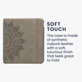 kwmobile Schutzhülle für Kobo Kobo Libra Colour / Tolino Vision Color Hülle - eReader Case aus Kunstleder mit Auto Sleep Funktion - Aufgehende Sonne