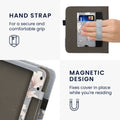 kwmobile Flip Cover kompatibel mit Kobo Kobo Libra Colour / Tolino Vision Color - Hülle mit Handschlaufe