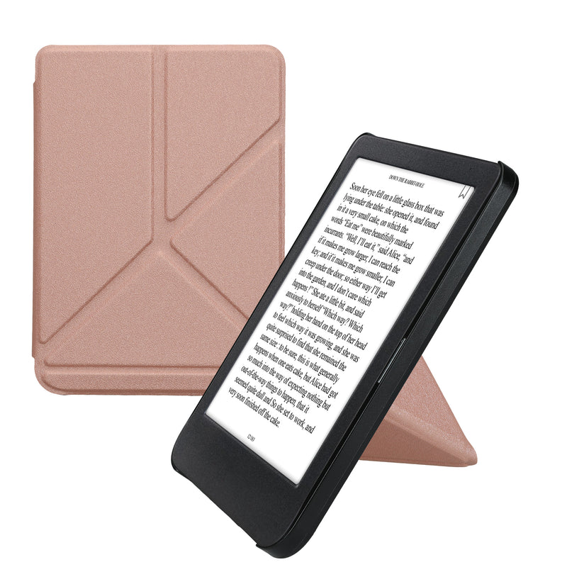 kwmobile Hülle kompatibel mit Kobo Clara BW / Clara Colour / Tolino Shine (5) / Shine Color Hülle - Kunstleder Case - eReader Schutzhülle - Cover Rosegold Rosegold  