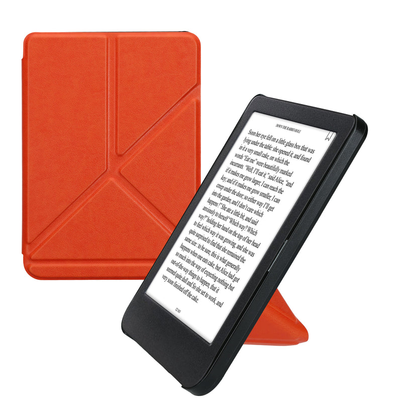 kwmobile Hülle kompatibel mit Kobo Clara BW / Clara Colour / Tolino Shine (5) / Shine Color Hülle - Kunstleder Case - eReader Schutzhülle - Cover Fruity Orange Fruity Orange  