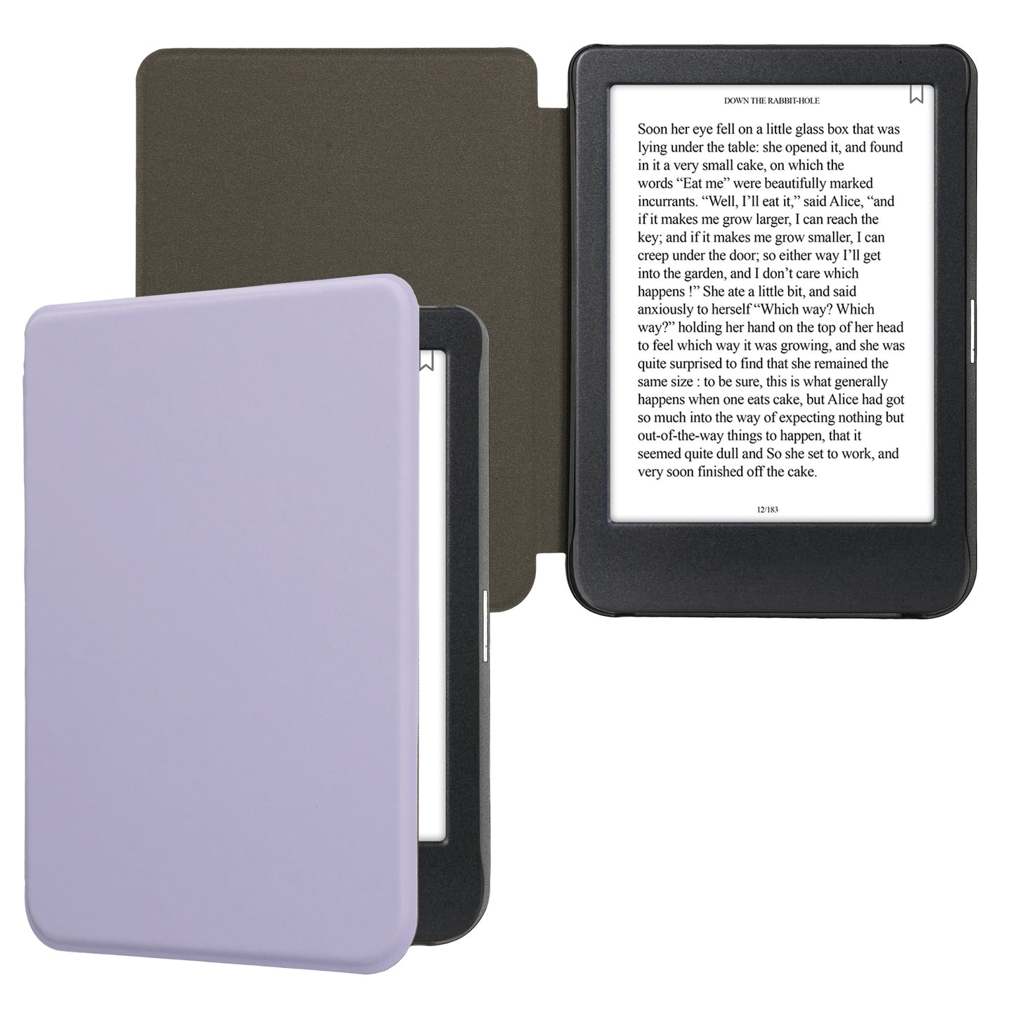 kwmobile Klapphülle kompatibel mit Kobo Clara BW / Clara Colour / Tolino Shine (5) / Shine Color Hülle - eReader Case aus Kunstleder - Cover