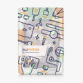 kwmobile Flip Cover kompatibel mit Kobo Clara BW / Clara Colour / Tolino Shine (5) / Shine Color - Hülle mit Handschlaufe