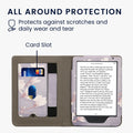 kwmobile Flip Cover kompatibel mit Kobo Clara BW / Clara Colour / Tolino Shine (5) / Shine Color - Hülle mit Handschlaufe