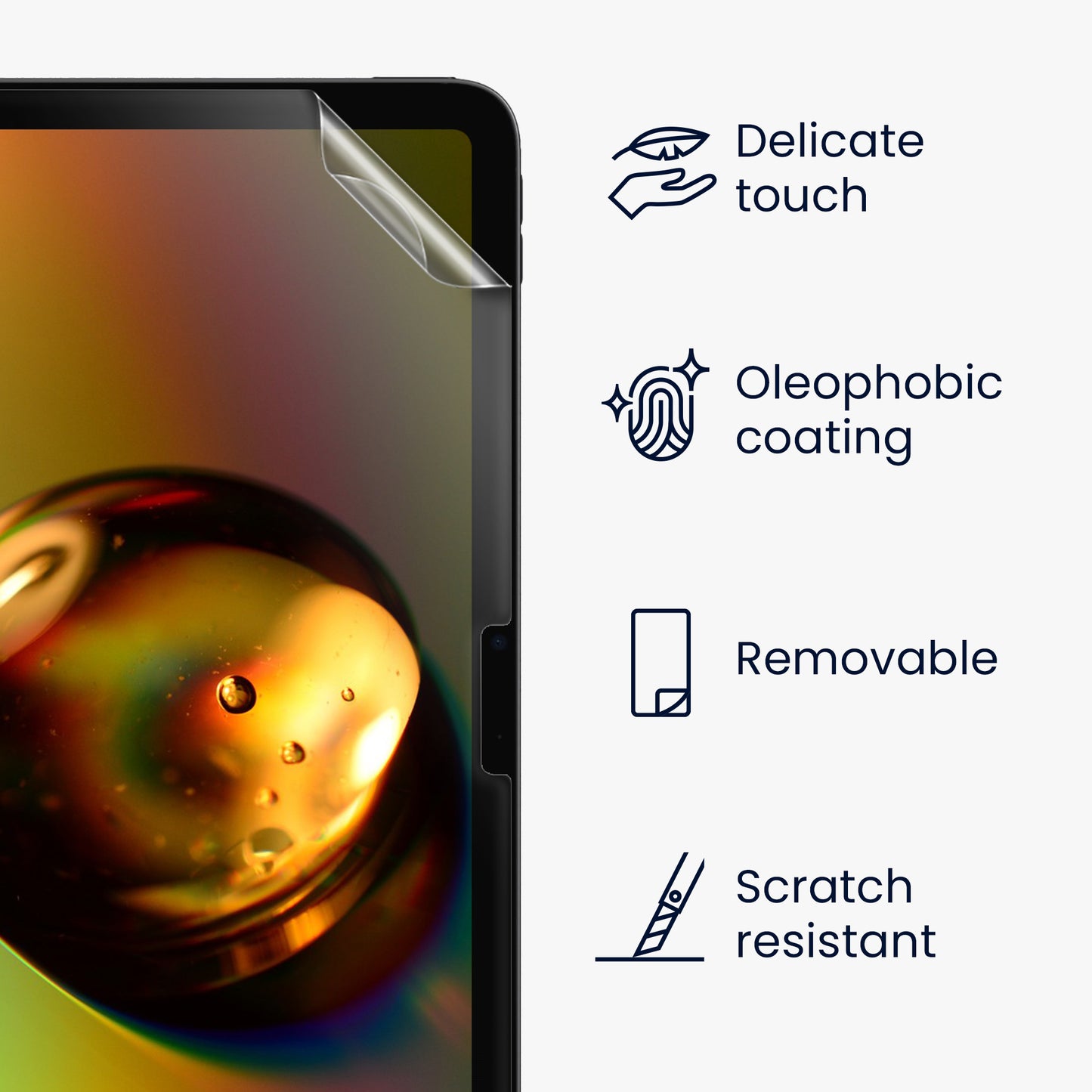 2x Folie kompatibel mit Apple iPad Air 11" (6. Gen 2024)