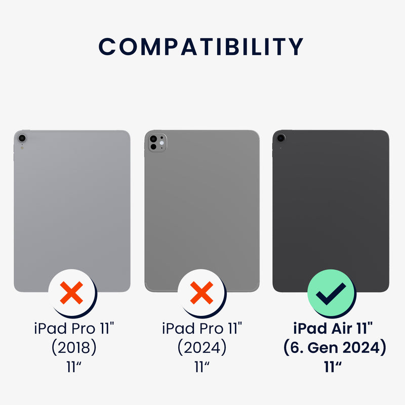 2x Folie kompatibel mit Apple iPad Air 11" (6. Gen 2024)