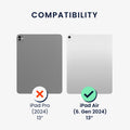 2x Folie kompatibel mit Apple iPad Air 13" (6. Gen 2024)