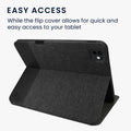 kwmobile Schutzhülle kompatibel mit Apple iPad Pro 11" (2024) - Hülle Slim - Tablet Cover Case mit Ständer