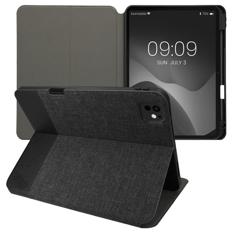 kwmobile Schutzhülle kompatibel mit Apple iPad Pro 11" (2024) - Hülle Slim - Tablet Cover Case mit Ständer