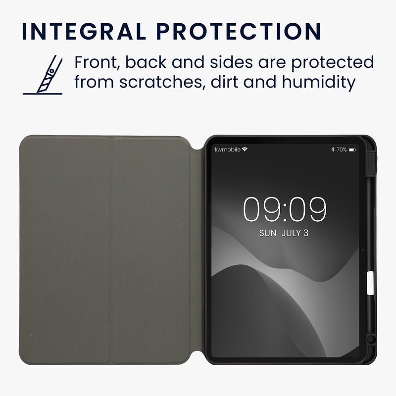 kwmobile Schutzhülle kompatibel mit Apple iPad Pro 11" (2024) - Hülle Slim - Tablet Cover Case mit Ständer