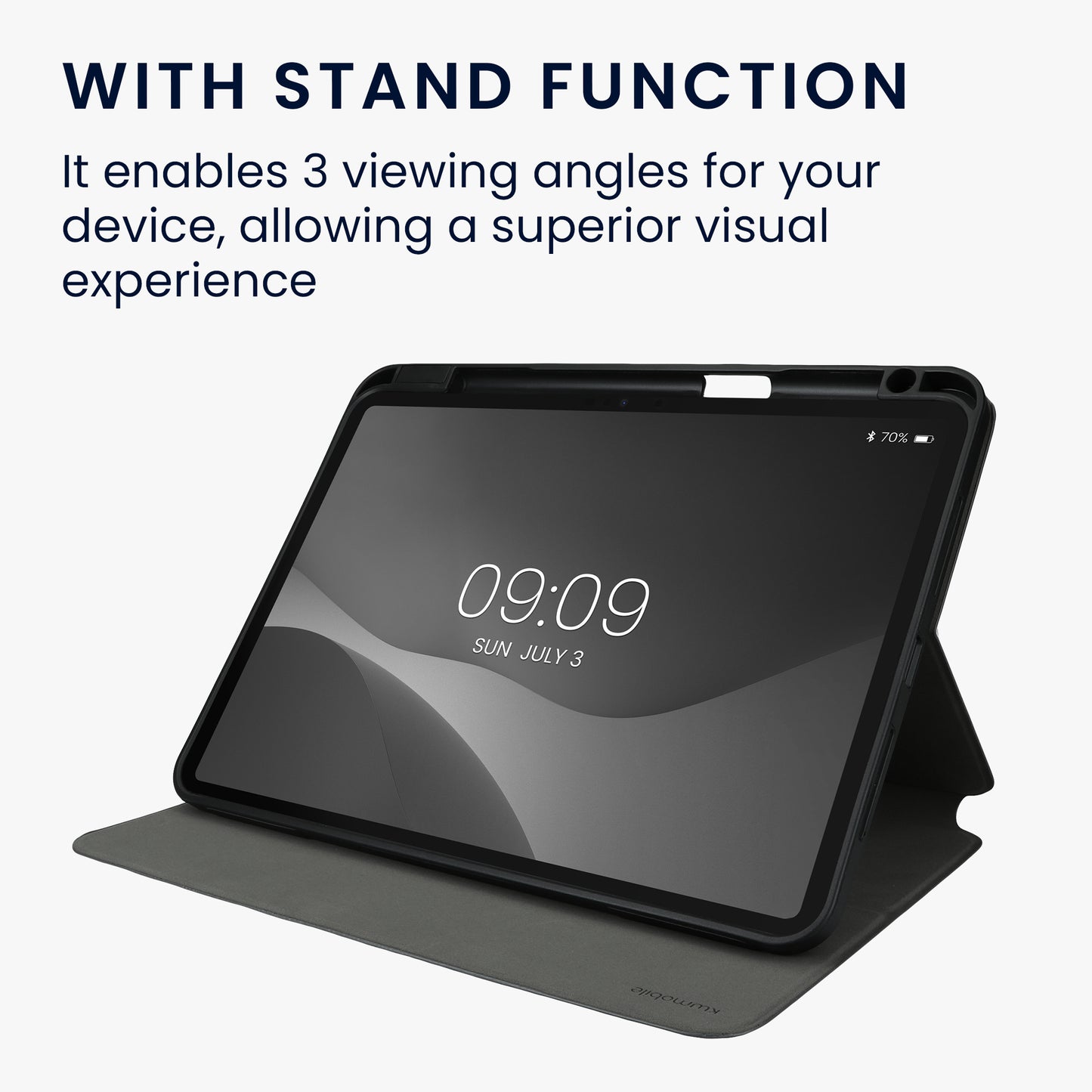 kwmobile Schutzhülle kompatibel mit Apple iPad Pro 11" (2024) - Hülle Slim - Tablet Cover Case mit Ständer
