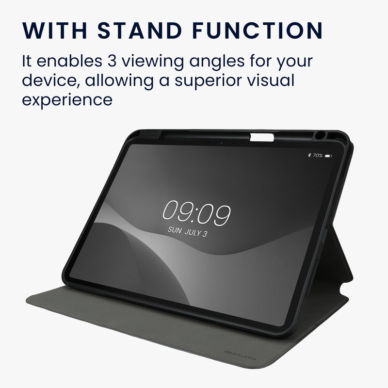 kwmobile Schutzhülle kompatibel mit Apple iPad Pro 11" (2024) - Hülle Slim - Tablet Cover Case mit Ständer