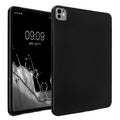 kwmobile Schutzhülle kompatibel mit Apple iPad Pro 11" (2024) - Hülle Silikon - Tablet Cover Case Schwarz matt Schwarz matt  