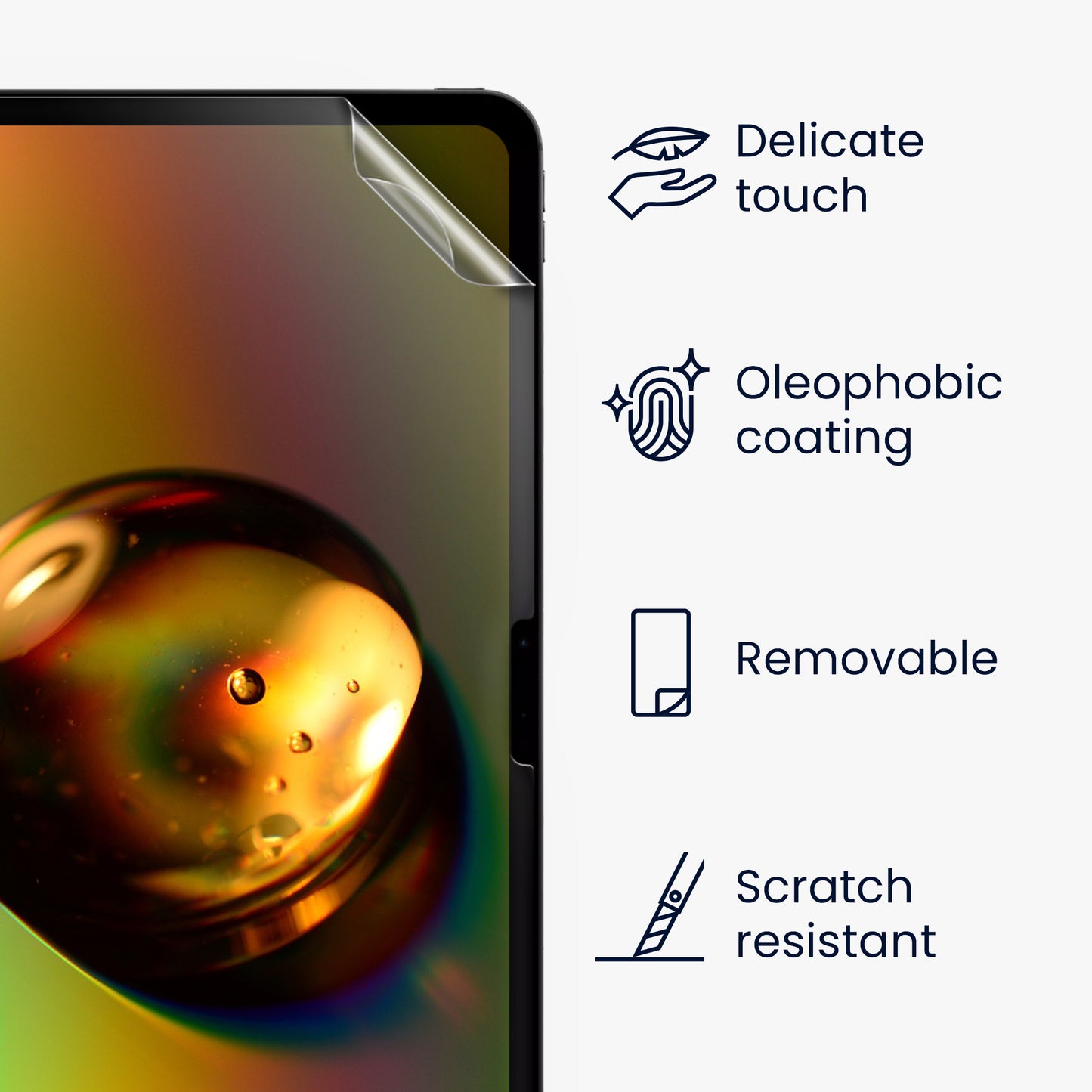 2x Folie kompatibel mit Apple iPad Pro 13" (2024)
