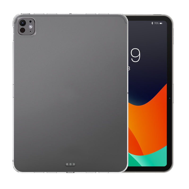 kwmobile Hülle kompatibel mit Apple iPad Pro 13" (2024) Hülle - weiches TPU Silikon Case transparent - Tablet Cover Transparent Transparent  