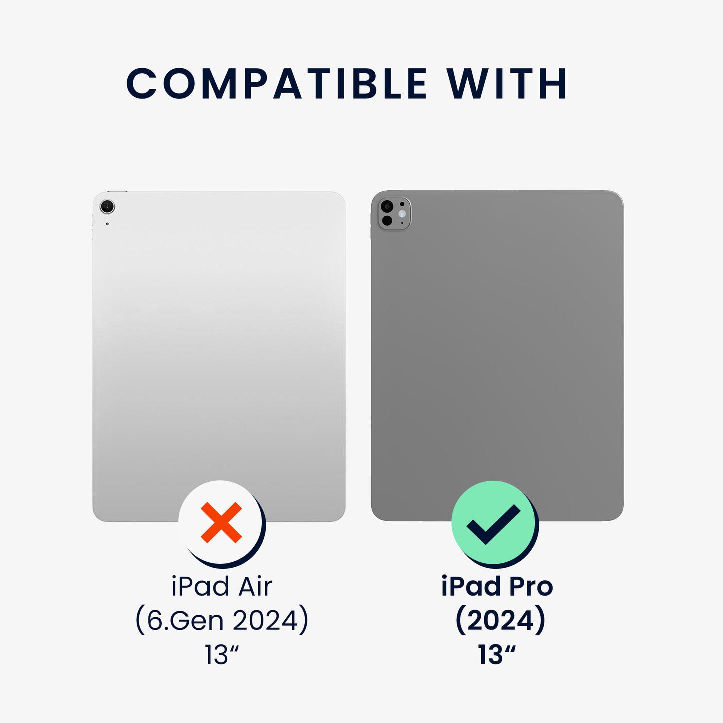 kwmobile Schutzhülle kompatibel mit Apple iPad Pro 13" (2024) - Hülle Silikon - Tablet Cover Case